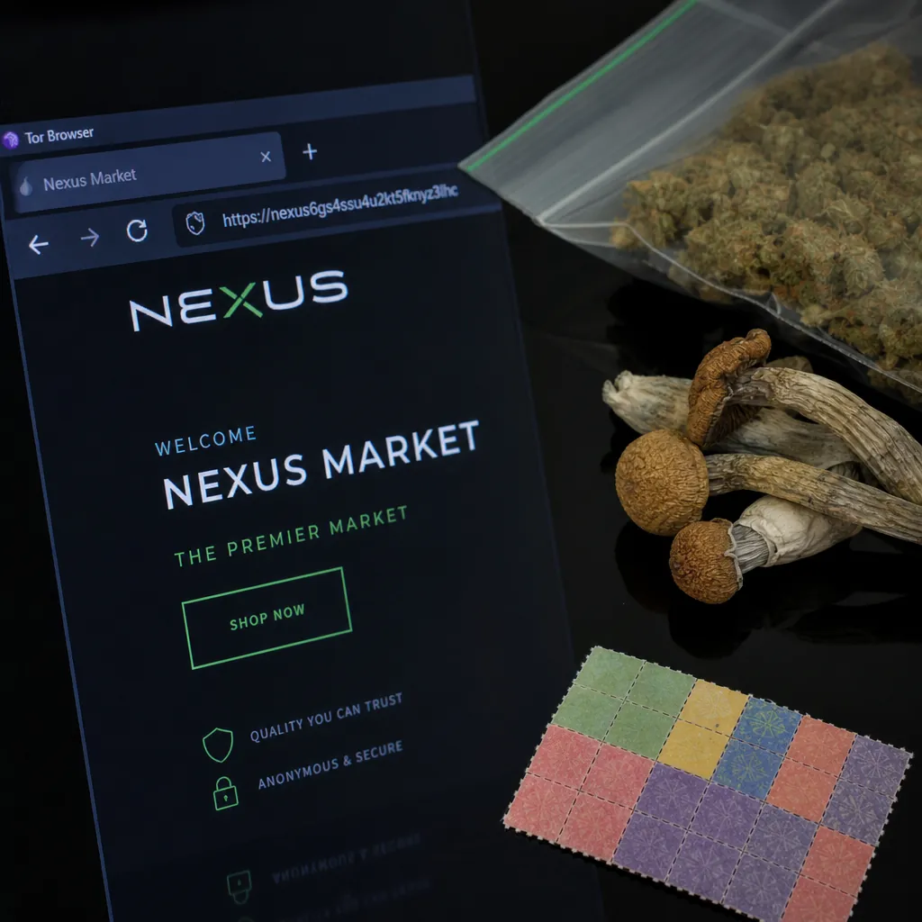 Dark web market list interface preview