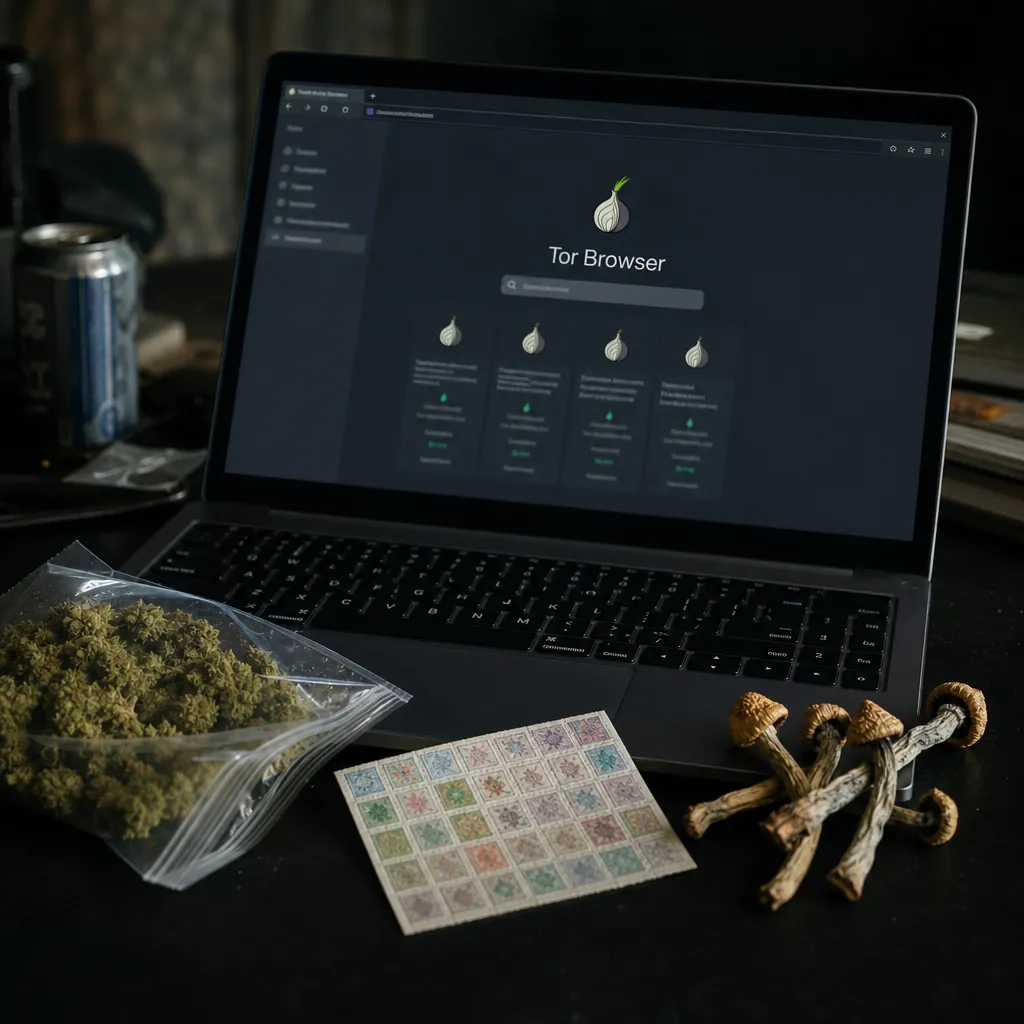 Dark web markets interface preview
