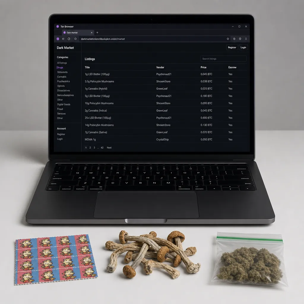 Darknet drug links interface preview