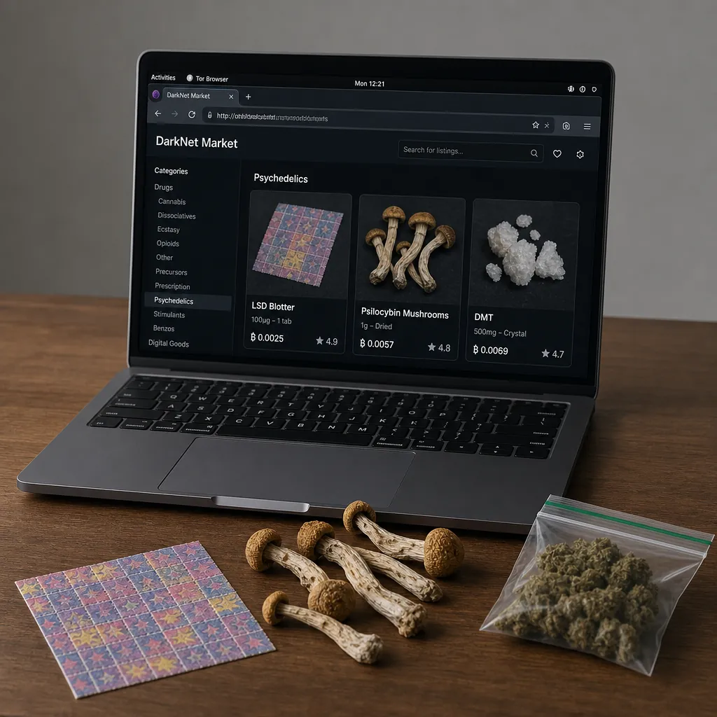 Tor drug market interface preview